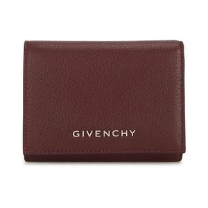 Givenchy Women's Leather Pandora TriFold Wallet Burgundy